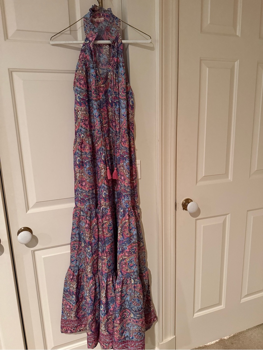 NWT BOEMO PAISLEY MAXI DRESS SIZE M